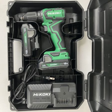 ЗЗ HiKOKI ハイコーキ 18v 13mm コードレスドライバドリル バッテリーx2 充電器 ケース付 DS18DD グリーン