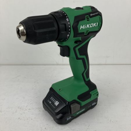 ЗЗ HiKOKI ハイコーキ 18v 13mm コードレスドライバドリル バッテリーx2 充電器 ケース付 DS18DD グリーン