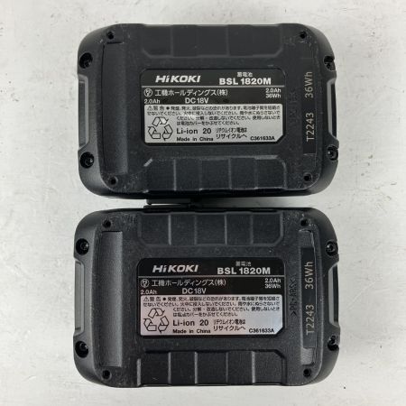 ЗЗ HiKOKI ハイコーキ 18v 13mm コードレスドライバドリル バッテリーx2 充電器 ケース付 DS18DD グリーン
