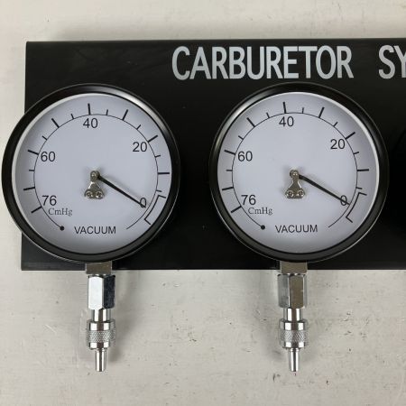 ЗЗ Toolsisland 4連バキュームゲージセット ケース付 レギュレーター 負圧測定 改良型 ブラック