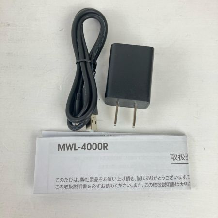ЗЗ MARVEL 4000lm 充電式LEDワークライト USBケーブル ACアダプター付 MWL-4000R ブラック