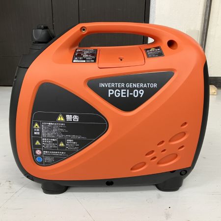 ЗЗ IRISOHYAMA アイリスオーヤマ 100v 0.9kVA インバーター発電機 PGEI-09 オレンジ