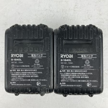 ЗЗ RYOBI リョービ 18v インパクトドライバ バッテリーx2 充電器 ケース付 BID-180 グリーン
