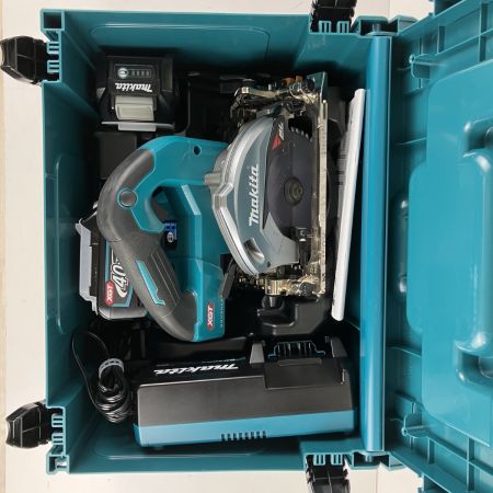 ЗЗ MAKITA マキタ 40v 125mm 充電式丸のこ バッテリーx2 充電器 ケース付 HS005G ブルー