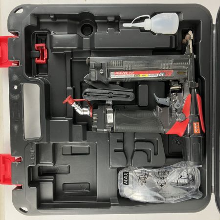 ЗЗ MAX マックス 38mm 高圧 フロアネイラ ケース付 HA-38F4(D) ブラック×レッド