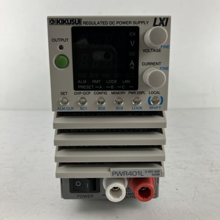 ЗЗ KIKUSUI コンパクト・ワイドレンジ 直流安定化電源 PWR401L ホワイト