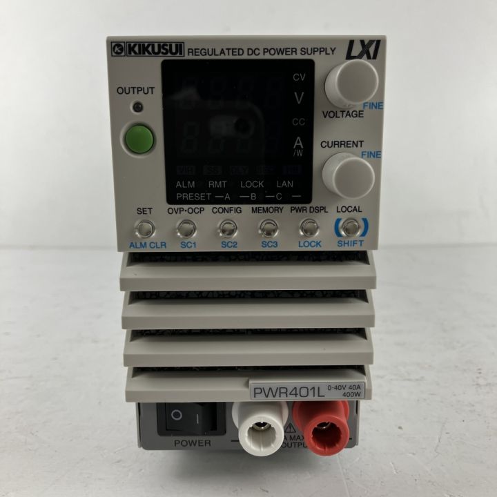 ЗЗ KIKUSUI コンパクト・ワイドレンジ 直流安定化電源 PWR401L