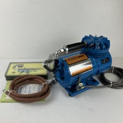 ЗЗ OLYMPOS 100v 0.1kW コンプレッサー エアブラシ(HP-84D)付 AD-COM4004T グレー×ブルー Cランク