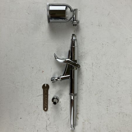 ЗЗ OLYMPOS 100v 0.1kW コンプレッサー エアブラシ(HP-84D)付 AD-COM4004T グレー×ブルー