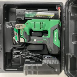 ЗЗ HiKOKI ハイコーキ 40mm 36v コードレス仕上釘打機 バッテリーx1 充電器 ケース付 NT3640DA グリーン×ブラック Bランク
