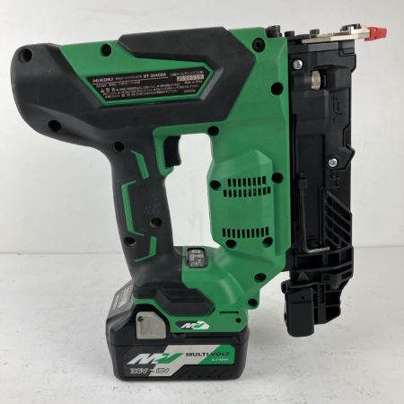 ЗЗ HiKOKI ハイコーキ 40mm 36v コードレス仕上釘打機 バッテリーx1 充電器 ケース付 NT3640DA グリーン×ブラック