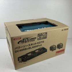 ЗЗ MAKITA マキタ 40v 5.0Ah パワーソースキット バッテリーx2 充電器 ケース A-72039 XGT6 ブラック Sランク