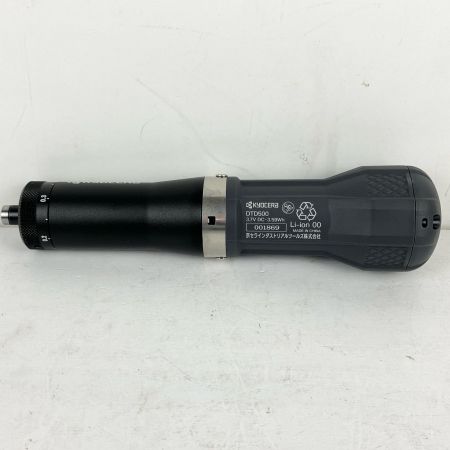 ЗЗ KYOCERA キョウセラ 充電式インサート交換ドライバー USBケーブル ビットセット 取説 箱付 DTD500 ブラック