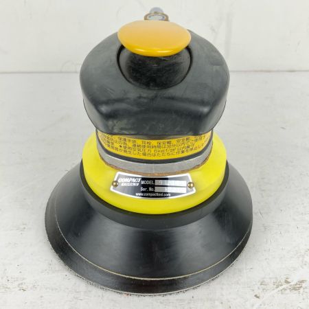 ЗЗ COMPACT TOOL 常圧 123mm 吸塵式ダブルアクションサンダー 吸塵バッグ スパナ ホース付 910CD ブラック×イエロー