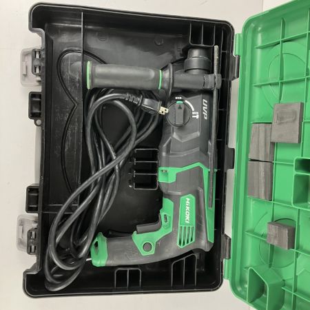 ЗЗ HiKOKI ハイコーキ 100v ハンマドリル ハンドル ケース付 DH28PBY2 グリーン×ブラック