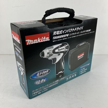 ЗЗ MAKITA マキタ 10.8v インパクトドライバ バッテリーx1 充電器 ケース TD090DWSPW ホワイト×ブラック