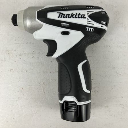 ЗЗ MAKITA マキタ 10.8v インパクトドライバ バッテリーx1 充電器 ケース TD090DWSPW ホワイト×ブラック