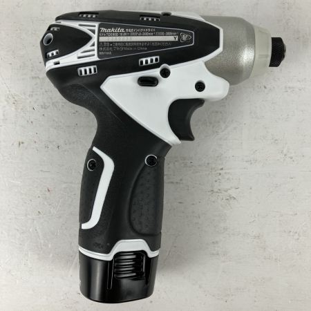 ЗЗ MAKITA マキタ 10.8v インパクトドライバ バッテリーx1 充電器 ケース TD090DWSPW ホワイト×ブラック