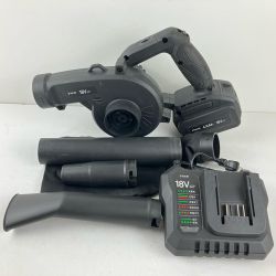 ЗЗ DCM ディーシーエム 18v 充電式ブロワ 充電器 バッテリー×1 ノズル付 ブラック Bランク
