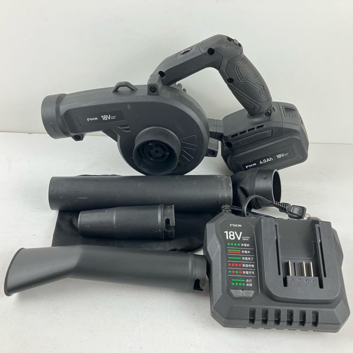 DCM洗車・清掃　充電式ブロワー 18Vバッテリー&充電器付き ЗЗ DCM ディーシーエム 18v 充電式ブロワ 充電器 バッテリー×1 ノズル