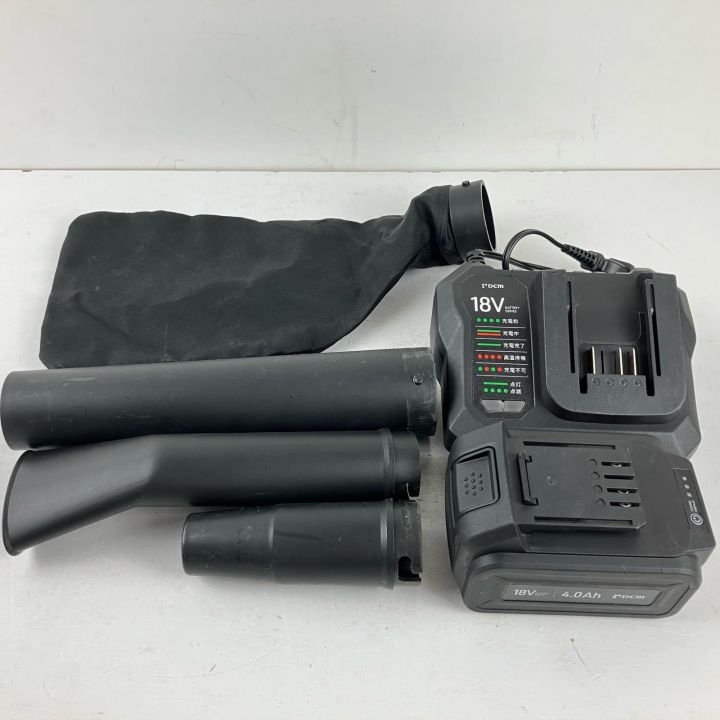 ЗЗ DCM ディーシーエム 18v 充電式ブロワ 充電器 バッテリー×1 ノズル