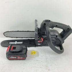 ЗЗ UBERMANN 250ｍｍ 18v 充電式チェーンソー バッテリー×1付 ※充電器なし UB18V ブラック Cランク