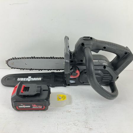 ЗЗ UBERMANN 250ｍｍ 18v 充電式チェーンソー バッテリー×1付 ※充電器なし UB18V ブラック