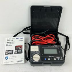 ЗЗ HIOKI 単三電池×4 絶縁抵抗計 取説付 IR4051-10 ブラック Aランク