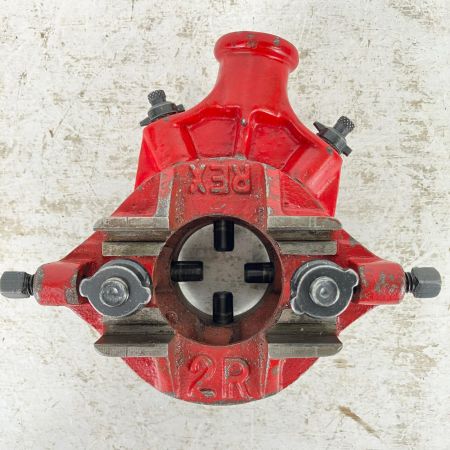 ЗЗ REX レッキス リード型パイプネジ切り機 手動ネジ切り機 チェーザ ケース付 2R レッド