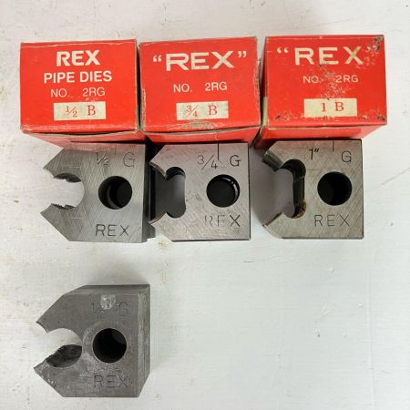 ЗЗ REX レッキス リード型パイプネジ切り機 手動ネジ切り機 チェーザ ケース付 2R レッド