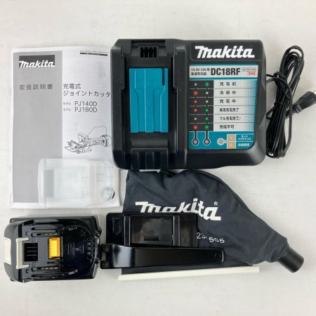 ЗЗ MAKITA マキタ 100mm 18v 充電式ジョイントカッタ 充電器 バッテリー×1 ケース付 PJ180DRG ブルー