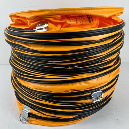 ЗЗ suiden Φ320ｍｍ×5ｍ 送風機用ダクト フレキシブルダクト 片ひも式 箱付 SJFD-320PC オレンジ