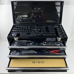 ЗЗ 藤原産業 SK11 整備工具セット 133点組 取説付 SST-16133BK ブラック Sランク