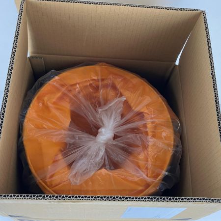 ЗЗ suiden Φ320ｍｍ×5ｍ 送風機用ダクト フレキシブルダクト 片ひも式 箱付 SJFD-320PC オレンジ