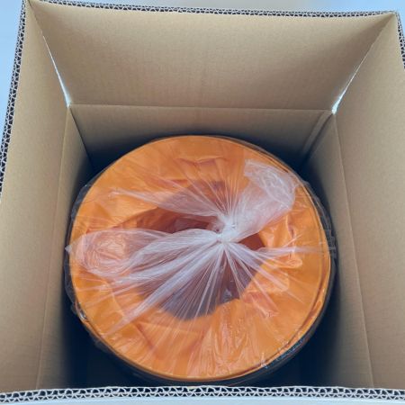 ЗЗ suiden Φ320ｍｍ×5ｍ 送風機用ダクト フレキシブルダクト 片ひも式 箱付 SJFD-320PC オレンジ