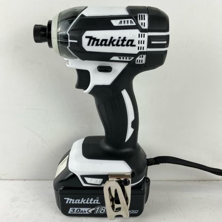 ЗЗ MAKITA マキタ 18v 充電式インパクトドライバ 充電器 バッテリー×2 ケース付 TD149D ホワイトxブラック