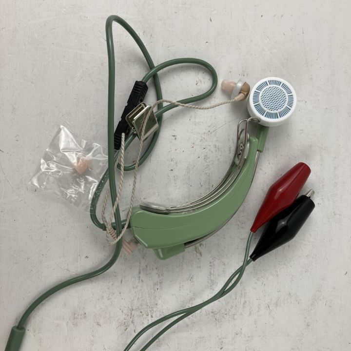 ЗЗ 岩通 線路試験用送受器 取説 外箱付 3790-2 グリーン - 中古 ЗЗ 岩通 線路試験用送受器 取説 外箱付 3790-2 グリーン - 中古