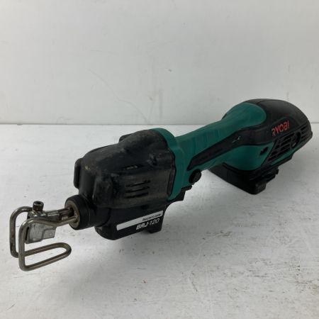 ЗЗ RYOBI リョービ 14.4v 充電式レシプロソー バッテリーx2 充電器 ケース付 BRJ-120 ブラック×グリーン