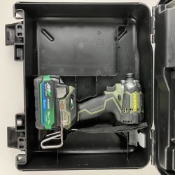 ЗЗ HiKOKI ハイコーキ 36v インパクトドライバ 未使用バッテリーx1 ケース付 WH36DC オリーブ Bランク