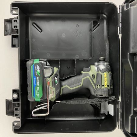 ЗЗ HiKOKI ハイコーキ 36v インパクトドライバ 未使用バッテリーx1 ケース付 WH36DC オリーブ
