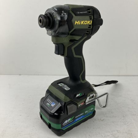 ЗЗ HiKOKI ハイコーキ 36v インパクトドライバ 未使用バッテリーx1 ケース付 WH36DC オリーブ
