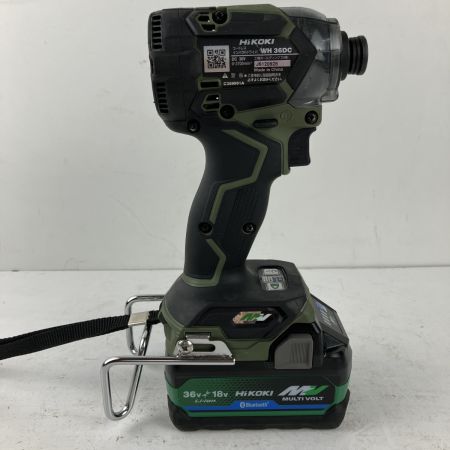ЗЗ HiKOKI ハイコーキ 36v インパクトドライバ 未使用バッテリーx1 ケース付 WH36DC オリーブ