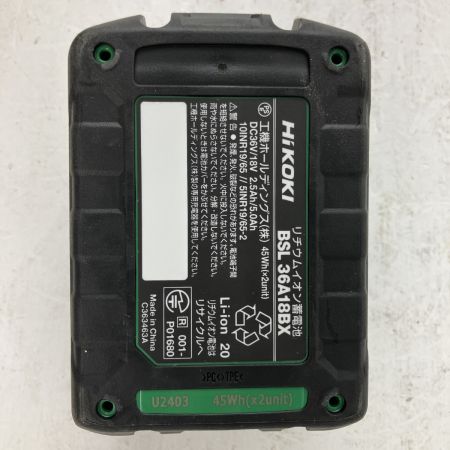 ЗЗ HiKOKI ハイコーキ 36v インパクトドライバ 未使用バッテリーx1 ケース付 WH36DC オリーブ