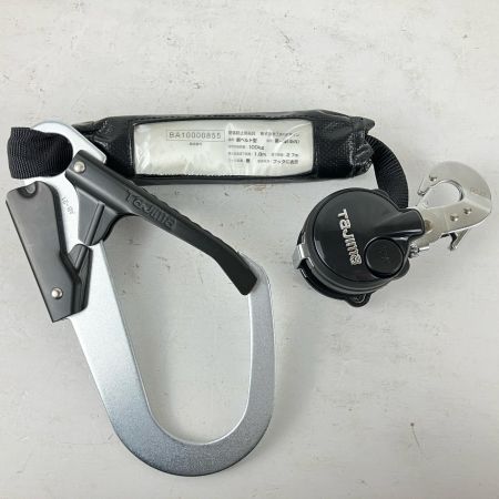 ЗЗ TAJIMA タジマ 胴ベルト用ランヤード 巻取ランヤード ロック装置なし 箱付 B1VR110-CL1 ブラック