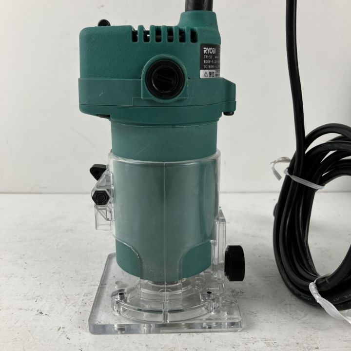 電気 ビーバー リョービ ЗЗ RYOBI リョービ 100v トリマ ビットセット ガイド付 TR-51 グリーン
