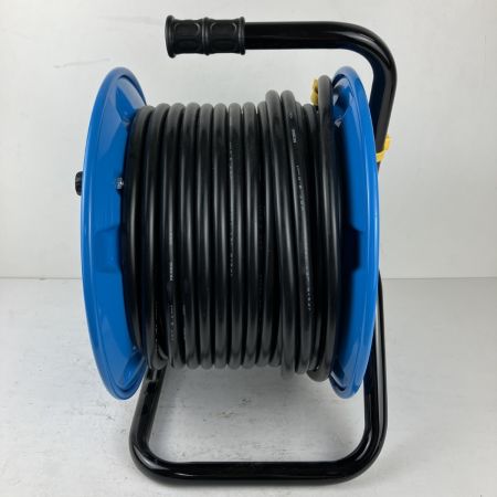 ЗЗ 日動工業 100v 30m ドラム コードリール 防雨防塵型 アース付 NPW-E33 ブルー