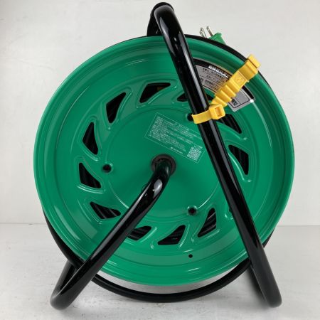 ЗЗ 日動工業 100v 50m ドラム コードリール 防雨防塵型 アース付 温度センサー付 FW-E53 グリーン