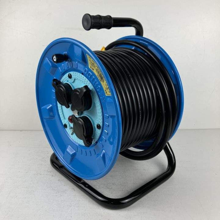 ЗЗ NICHIDO 100v 30m ドラム コードリール 防雨防塵型 アース付 NPW
