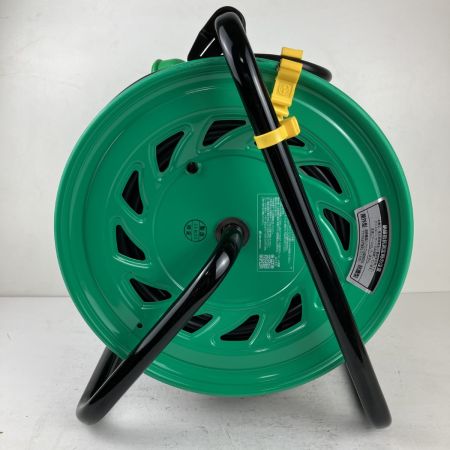 ЗЗ NICHIDO (2) 100v 50m ドラム コードリール 防雨防塵型 アース付 温度センサー付 FW-E53 グリーン