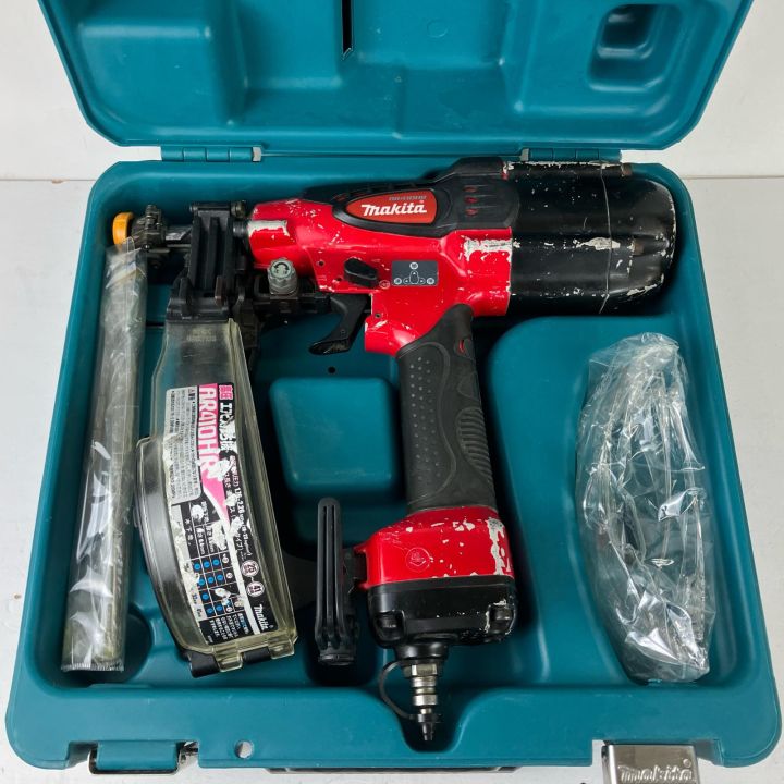 ЗЗ MAKITA マキタ 41mm 高圧 エアビス打ち機 ケース付 AR410HR レッド 